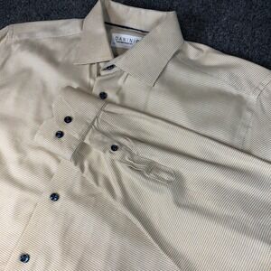 DANINI Contemporary Fit Button Down Shirt Mens Dress Shirt Size 43/17